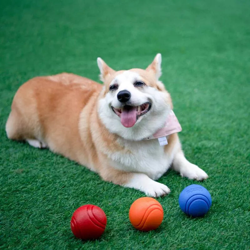 Indestructible Rubber Ball with String™: Tough Chew Toy for Your Pets