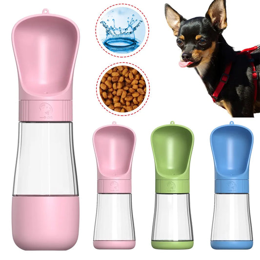 Portable Dog & Cat Water Bottle™: All-in-One for Outdoor Activities, Walking, and Feeding - Ideal for Small & Large Breeds