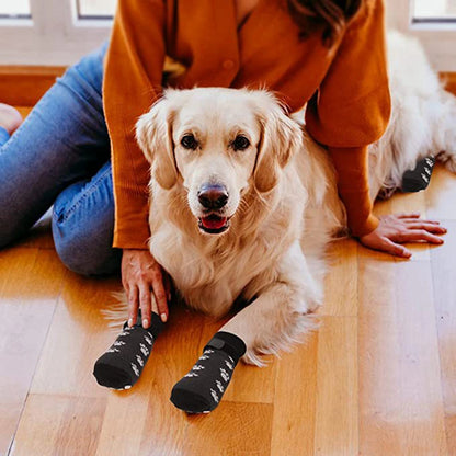 Winter Comfort™: 4-Pack Adjustable Anti-Slip Pet Socks for Small Puppies, Cats, and Dogs