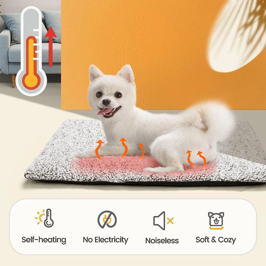 Self-Heating Pet Mat™: Soft Aluminum Mattress for Dogs and Cats - Ideal for Small to Medium Pets
