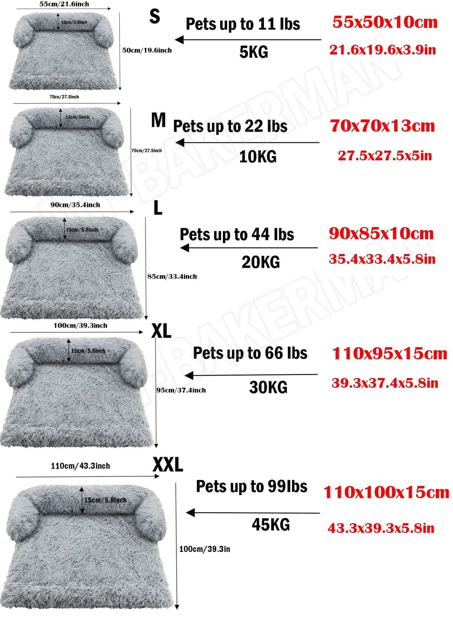 Washable Faux Fur Pet Bed™: Pillow for Small to Medium Pets