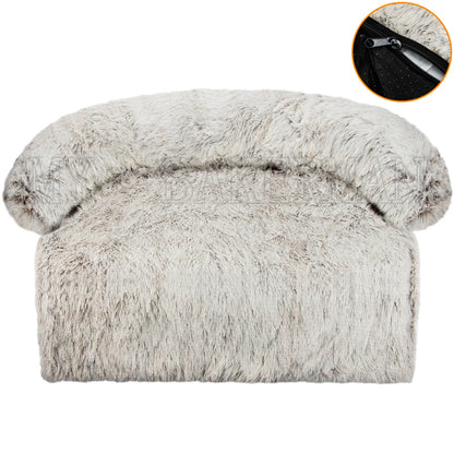 Washable Faux Fur Pet Bed™: Pillow for Small to Medium Pets