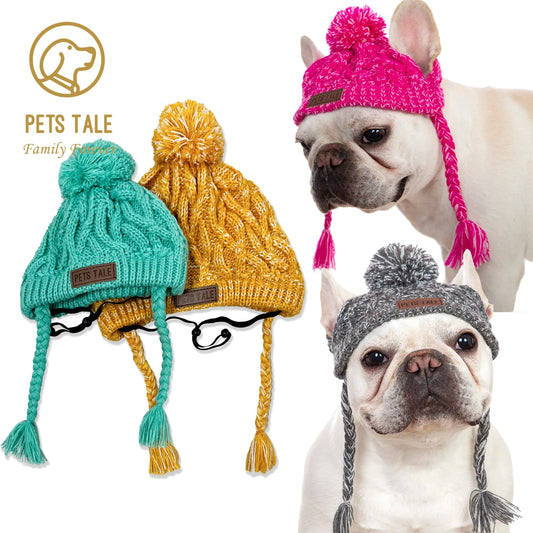 Winter Comfort™: Cozy Knitted Dog Hats for Winter - Warm and Windproof