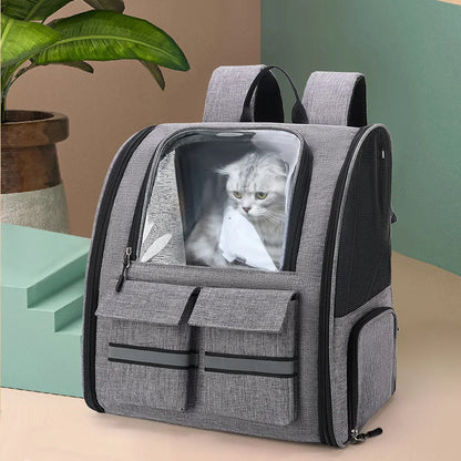 Premium Travel Pet Carrier Backpack™: High-Quality Transport Trolley with Breathable Capsule Design