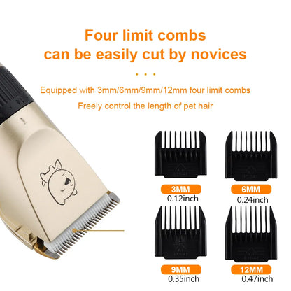 Professional Pet Grooming Trimmer™: USB Rechargeable, Low Decibel and Efficient Haircut